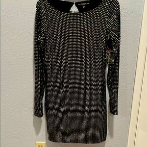Guess Black Sequin Dress